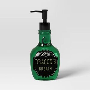 Halloween nwt Dragon's Breath Potion Bottle Glass Soap Pump